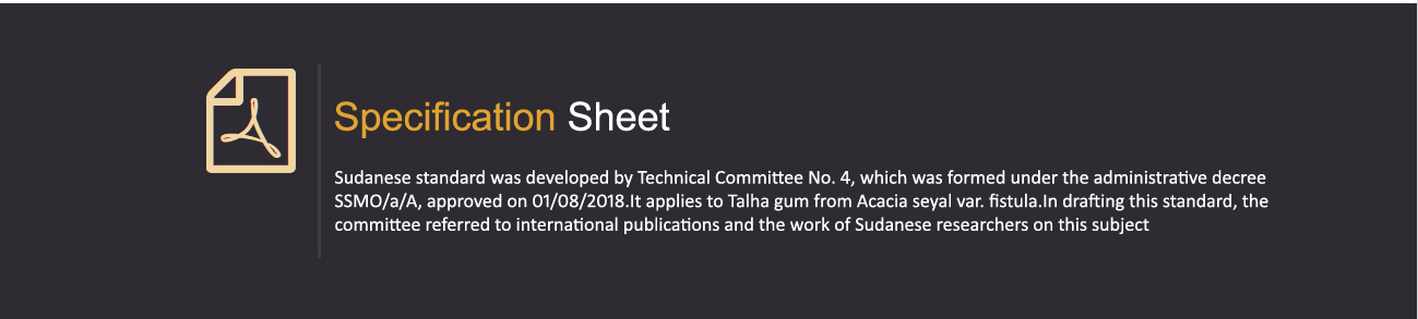 specifications sheet